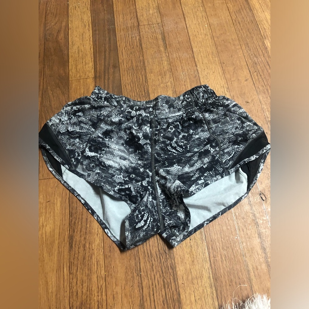 lululemon athletica Black and Gray Athletic Shorts